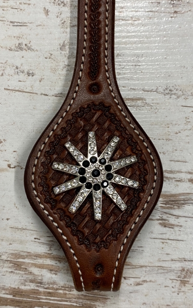 Sporenrädchen Concho schwarz/klar 1 1/2